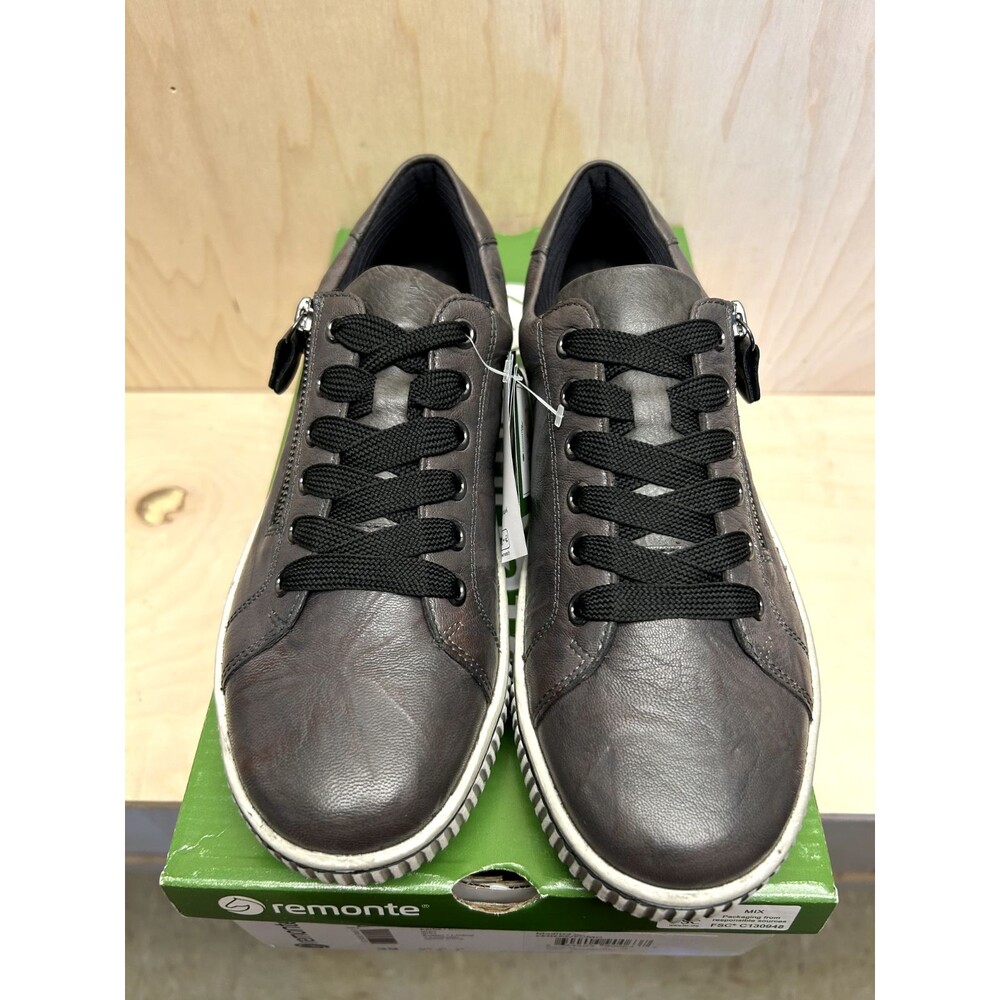 Remonte D0700-42 Maditta 00 Gray Leather Sneaker US Women's 8